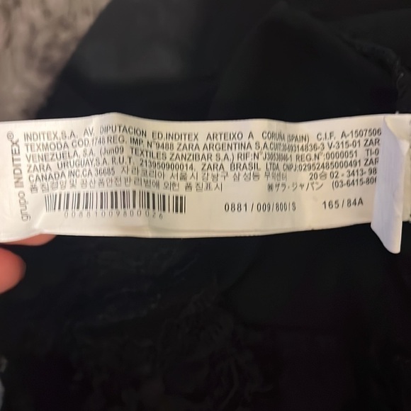 Zara mini dress with lace trim size small like new condition black - Picture 5 of 6